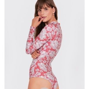 Long sleeve one piece swim suit